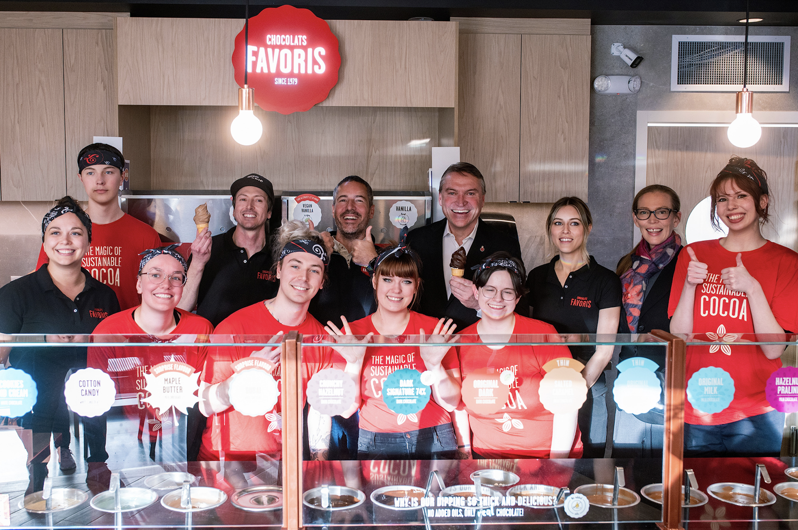 L'équipe de Chocolats Favoris Kelowna